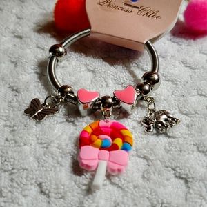 Kids Charm Bracelet - Stainless Steel (popsicle) - $15 - NWT.